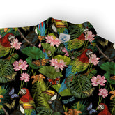 Parrot Hawaiian Button Up Shirt, Aloha Summer Beach Hawaiian Button Down Shirt - The Palmix